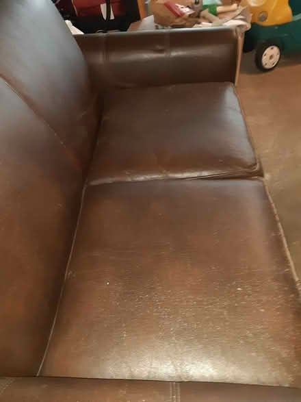 Photo of free Leather Love Seat (Farmington, MN) #2