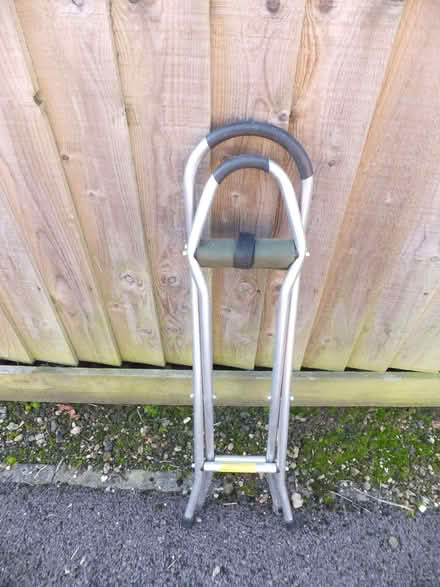 Photo of free Folding canvas seat on aluminium stool (Bourton on the Water GL54) #2