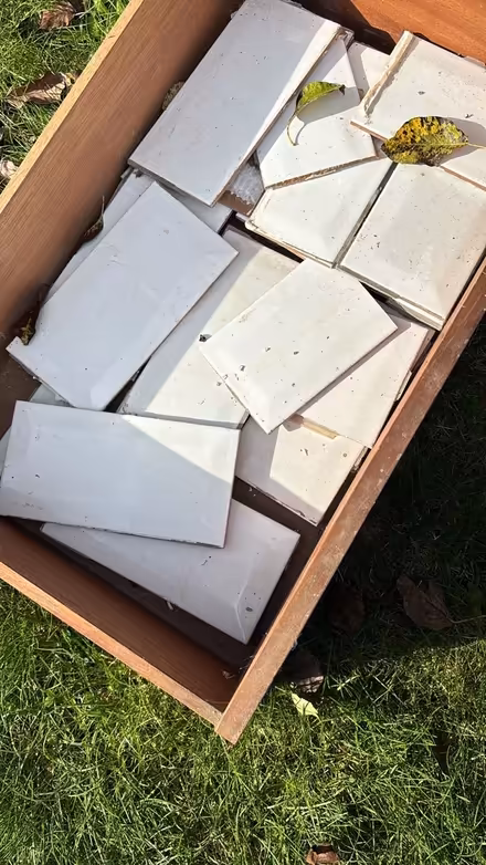 Photo of free White kitchen splashback tiles (Hampton Peterborough) #1