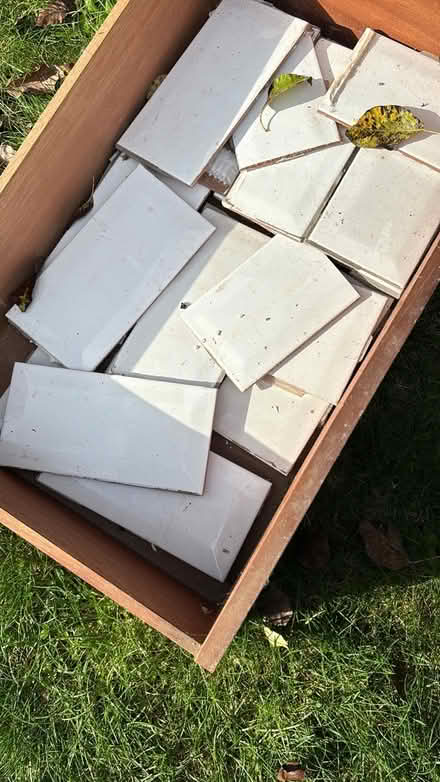 Photo of free White kitchen splashback tiles (Hampton Peterborough) #1