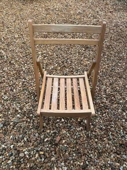 Photo of free 2 x wooden folding chairs (Newport Pagnell MK16) #2