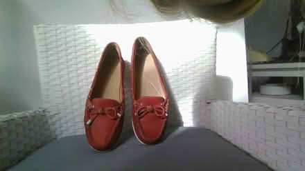 Photo of free LADIES RED FLAT SHOES Size 7 (West Byfleet KT15) #1