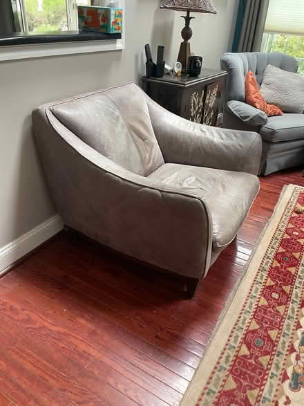 Photo of free Grey leather furniture (Limerick) #4