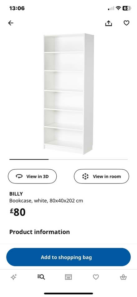 Photo of free Very tall IKEA Billy Bookcase (Far Bletchley MK3) #3