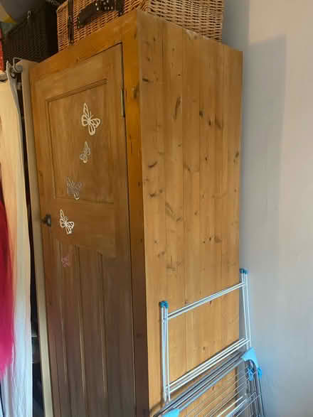 Photo of free Small solid oak wardrobe (Prestwich M25) #4
