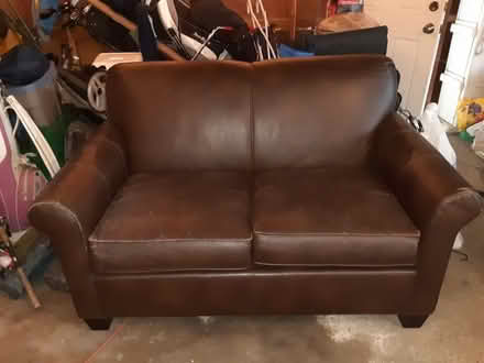 Photo of free Leather Love Seat (Farmington, MN) #1