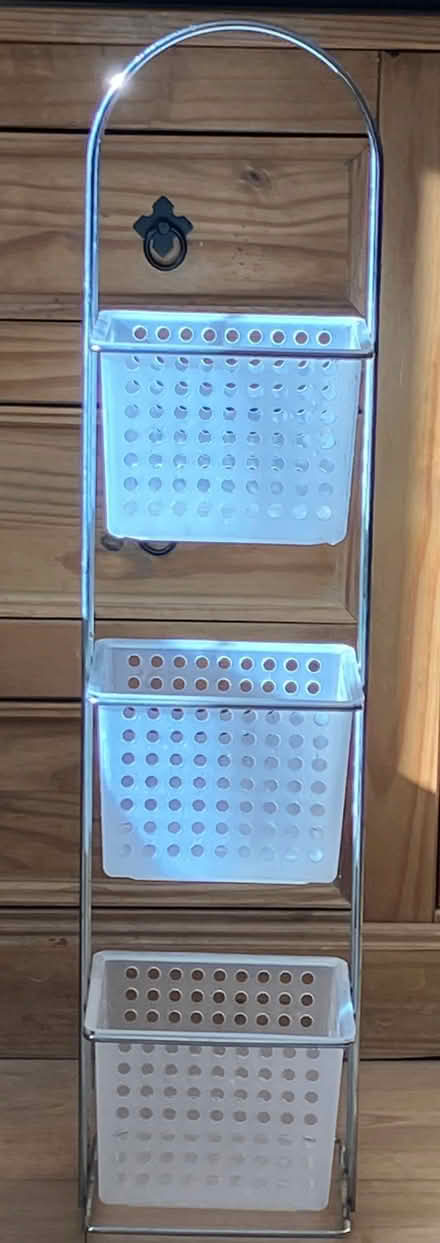 Photo of free Metal and white plastic caddy (Popley RG24) #1