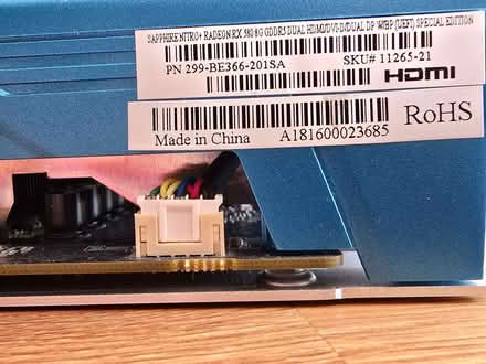 Photo of free SAPPHIRE Radeon RX 580 8gb NITRO Special Edition (FAULTY) (Cotton End MK45) #2