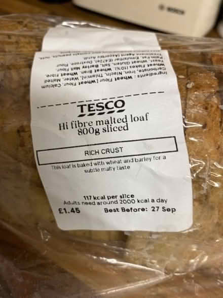 Photo of free Hi fibre malted loaf (East Challow OX12) #2