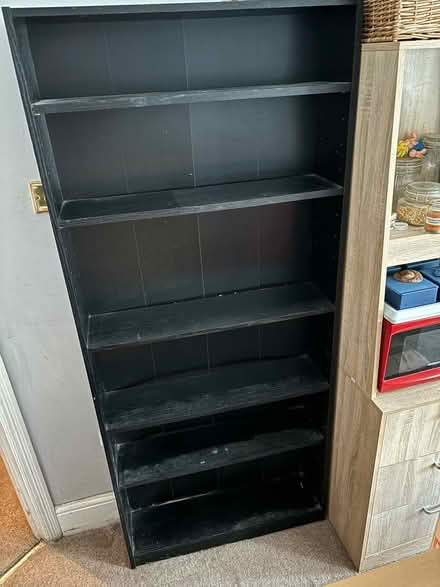 Photo of free Black shelf unit (N14 7BS) #1