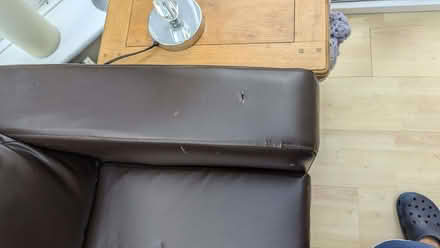 Photo of free Chocolate Brown Leather-Look Sofa Set (2-Seater + 2 Si (Roehampton SW15) #2