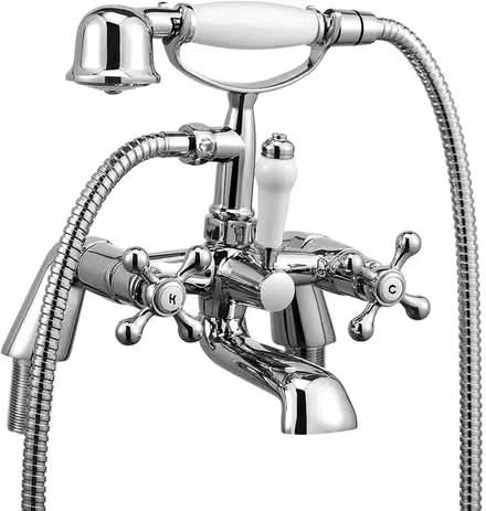 Photo of bath mixer tap with a shower attachment that sits on taps (Charlton SE18) #1