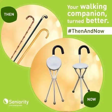 Photo of Walking Stick with * Seat * For Disabled Person (Barons Court W6) #1