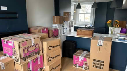 Photo of free Moving Boxes (slightly used) (Fulham Palace Rd SW6) #1