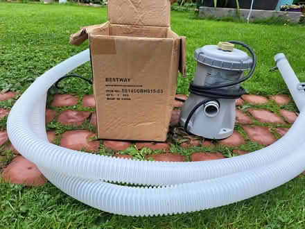 Photo of free Pool pump and cover (HR4. Kings Acre, Hereford.) #2