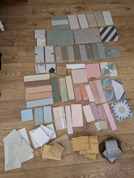 Photo of free Sample Tiles, Quartz, Wood, Bamboo, Marmoleum (Weston Park) #2