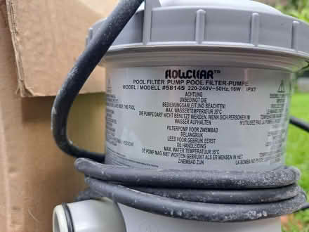 Photo of free Pool pump and cover (HR4. Kings Acre, Hereford.) #3