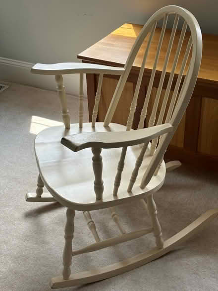 Photo of free antique wooden rocker (Bolton) #1