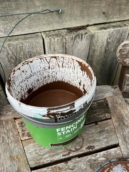 Photo of free Ronseal fencing stain dark oak (Hitchin Herts) #2