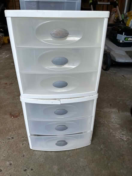 Photo of free 2 plastic storage chests (Village of Williamsville) #1