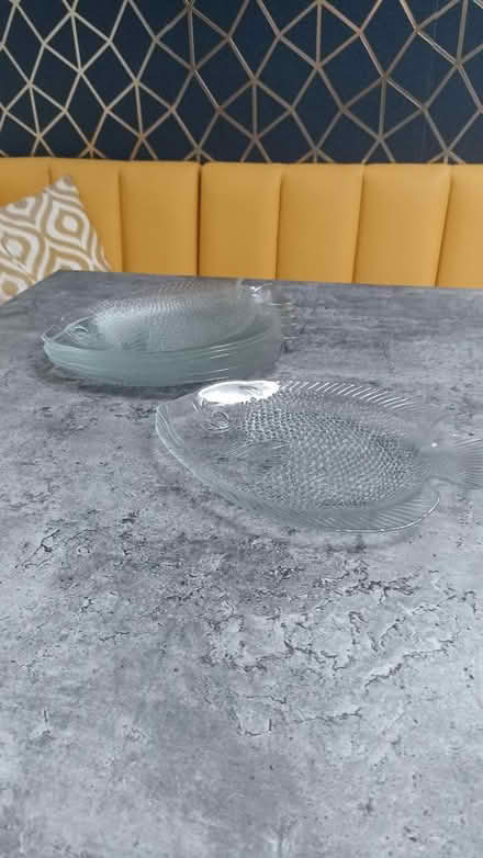 Photo of free 6 glass fish plates (East grinstead RH19) #2