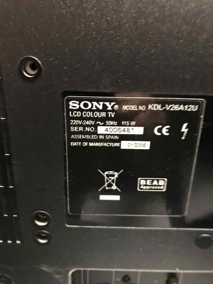 Photo of free Sony Bravia HD ready TV (Ullesthorpe LE17) #3