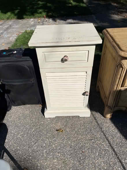 Photo of free Wooden end table with drawer (Reading, off West st) #1