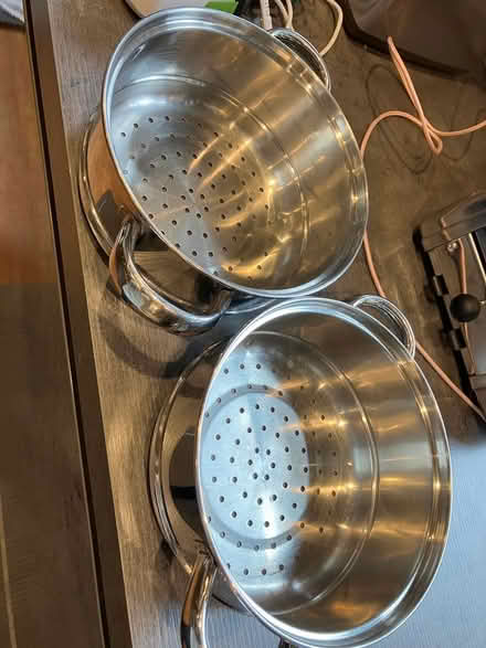 Photo of free Two stainless steel steamer inserts (DE56 (Kilburn)) #1