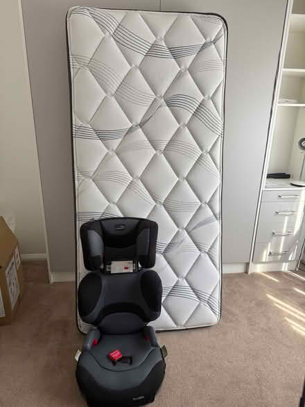 Photo of free Single Mattress and Britax car Seat (Maitland) #1