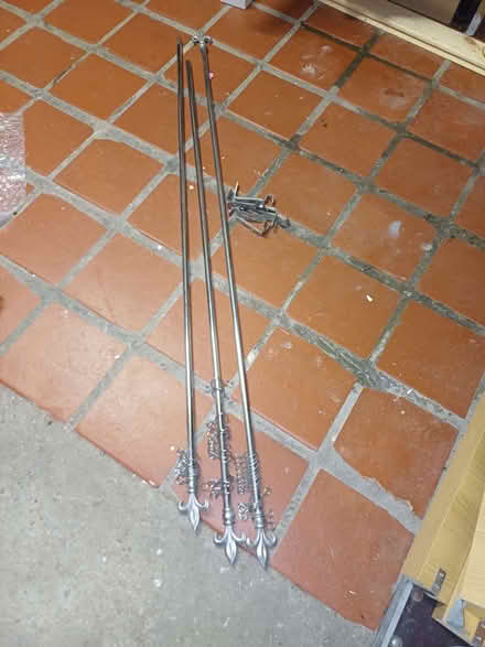 Photo of free Silver coloured curtain rails (Woodcote SM5) #1