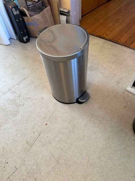 Photo of free Stainless Trash Can (Downtown Iithaca) #1