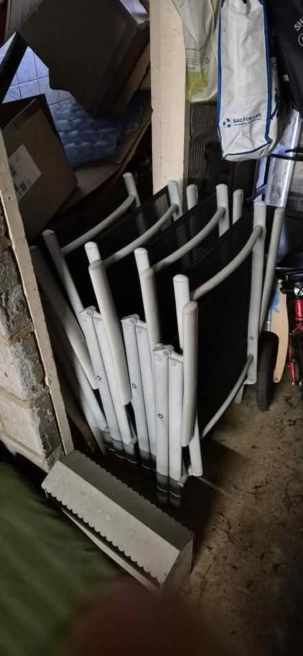 Photo of free 4 folding garden chairs (Warlingham CR6) #2