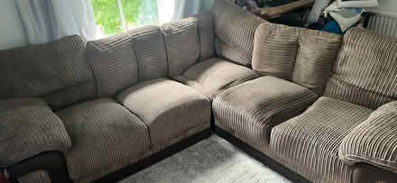 Photo of free Brown corner sofa (Bedford MK40) #1