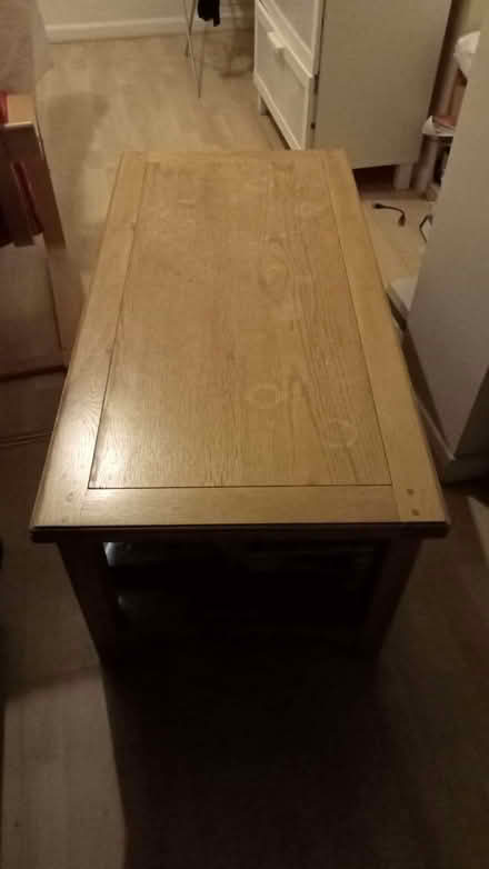 Photo of free Solid wood coffee table with shelving underneath for storage (Roehampton SW15) #3