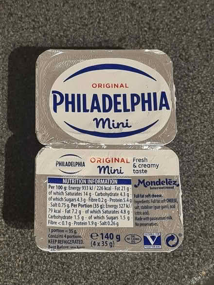 Photo of free 2 x Philadelphia mini (expired) (Bick lane - E1 6) #1