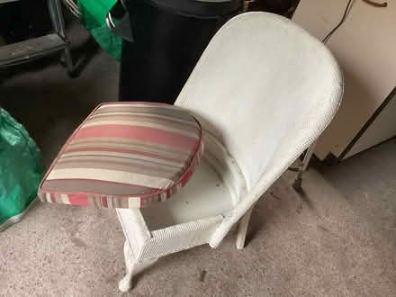 Photo of free Lloyd Loom type bedroom chair (Long Marton CA16) #2