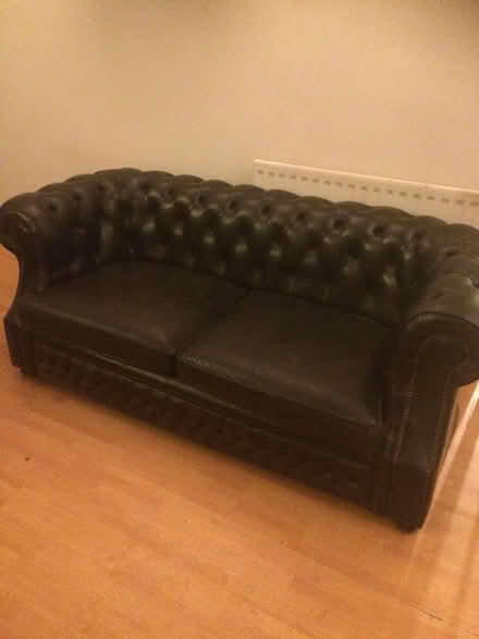 Photo of free Leather Chesterfield 3 & 2 seater (West Kingsdown TN15) #1