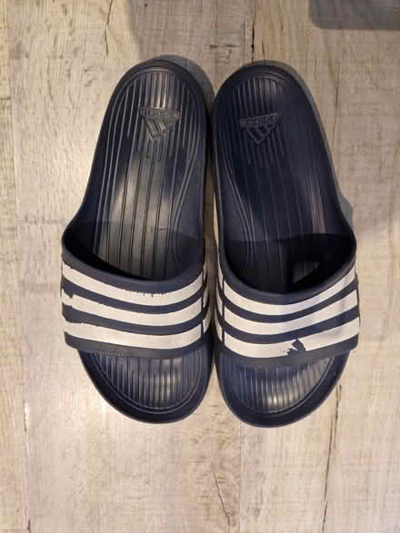 Photo of free Adidas sliders (Waverley Road. SE187TJ) #1
