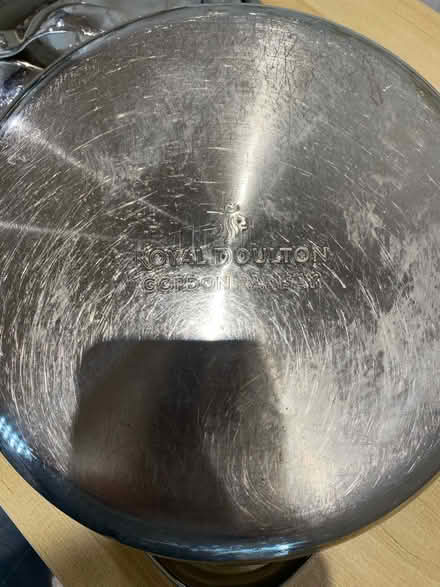 Photo of free Large royal doultan pan (Boughton Monchelsea) #2