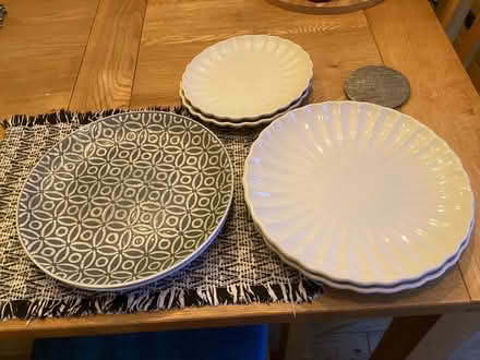 Photo of free Four dinner plates and two side plates (Lostock Hall PR5) #1