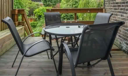 Photo of free Outdoor dining table and four chairs (Tufnell Park N7) #1