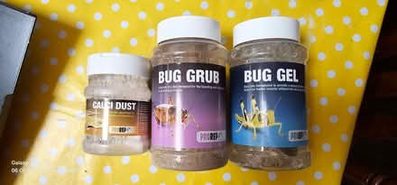 Photo of free Bug grub, gel and calcium dust for Gecko (Woodseats S8) #1