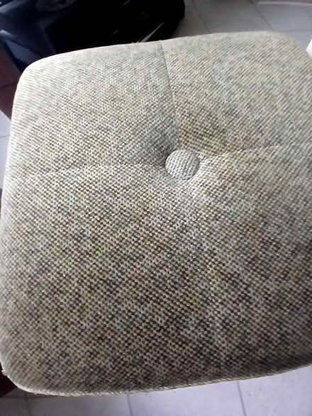 Photo of free Upholstered pouffe on wheels. (Kettering NN15) #2
