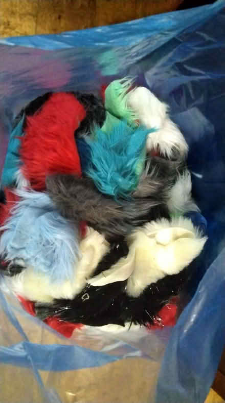 Photo of free Suitable arts crafts colourful fur fabric Material remnants (Delapre) #2
