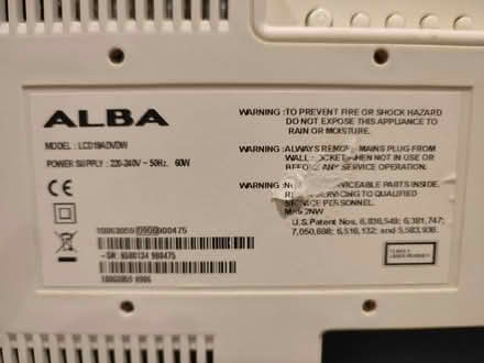 Photo of free Alba 19" TV/dvd (WD23 Bushey) #2