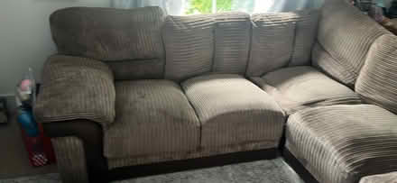 Photo of free Brown corner sofa (Bedford MK40) #2