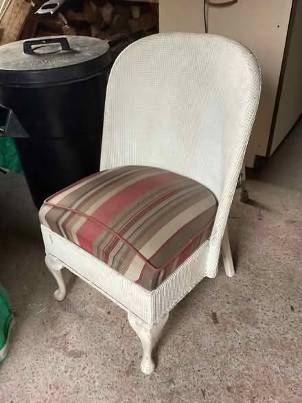 Photo of free Lloyd Loom type bedroom chair (Long Marton CA16) #1