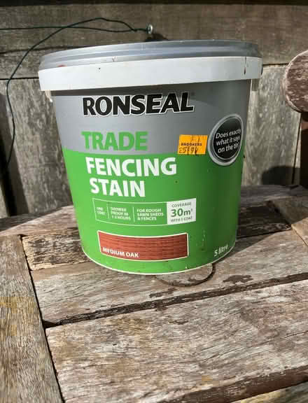 Photo of free Ronseal Fencing Stain medium oak (Hitchin Herts) #1