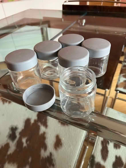 Photo of free 6 Glass Jars with screw lids (Fulham Palace Rd W6) #1