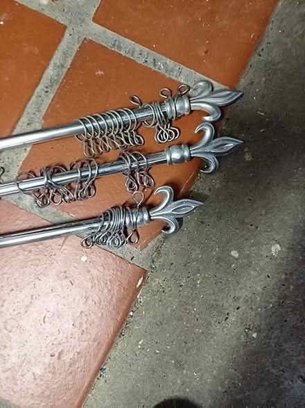 Photo of free Silver coloured curtain rails (Woodcote SM5) #2